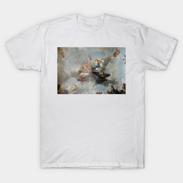 Figure of the Royal Magnificence, Immortality and Progress in the Fine Arts Object type - René Antoine Houasse T-Shirt by themasters